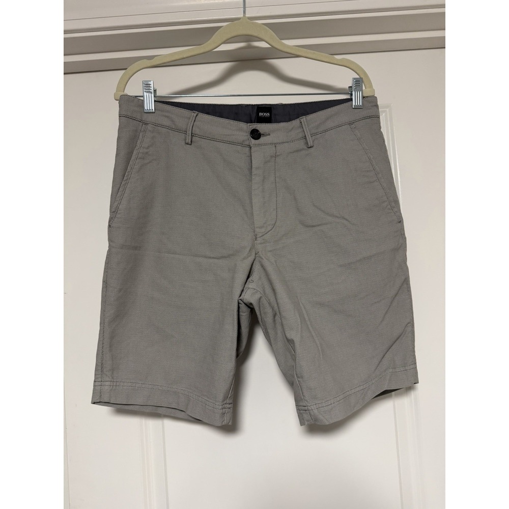 Hugo Boss, Men's Stretch Shorts, Gray, Size 30R